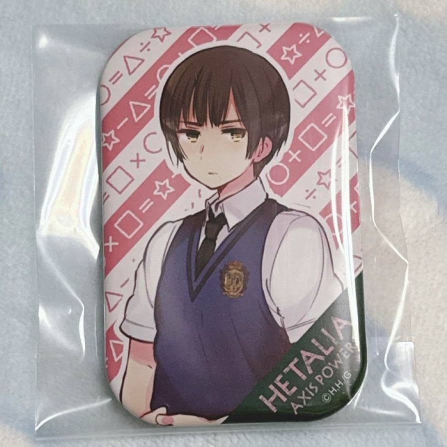 Amazon.co.jp: ヘタリア 缶バッジ スクエア 日本 学ヘタ : ホビー