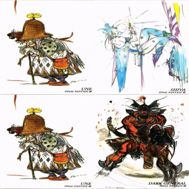 Amazon.co.jp: fy9 f-26 サラ 天野喜孝 ファイナルファンタジー アート