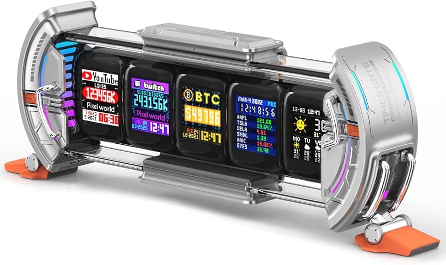 Amazon.co.jp: Divoom Times Gate 5Wayデジクロック スチームパンク風