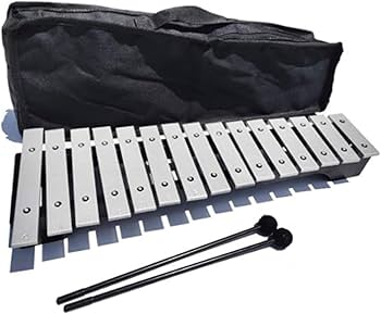 Amazon | 鉄琴 卓上鉄琴 15音 マレット2本 大人と子供向けの打楽器