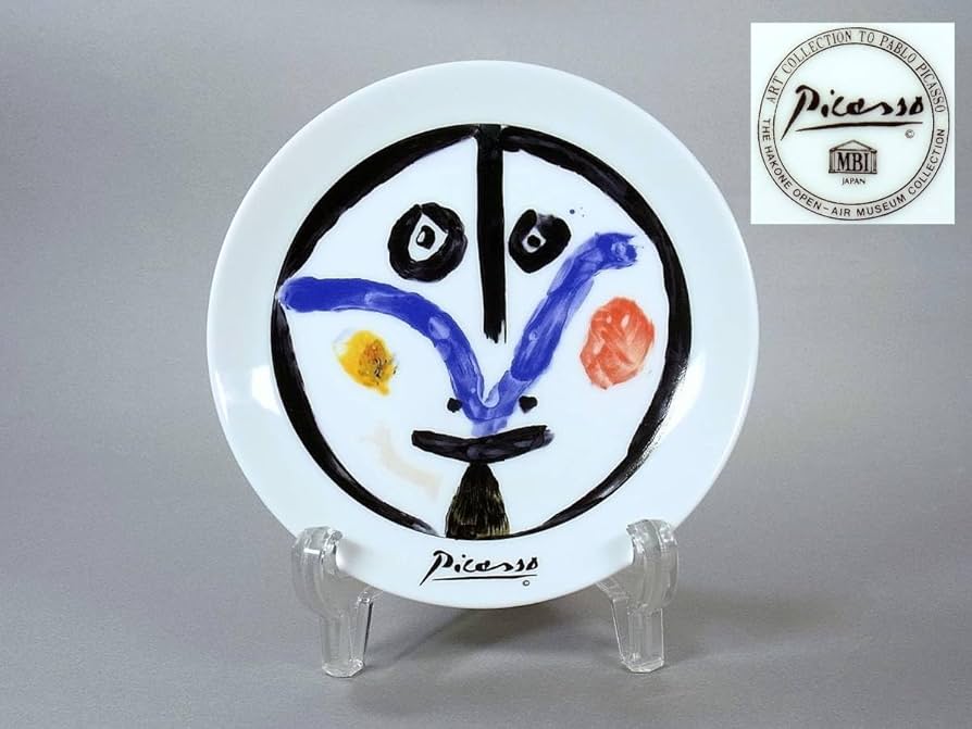 Amazon.co.jp: パブロ ピカソ PICASSO絵皿 顔 箱根彫刻の森美術館 Art
