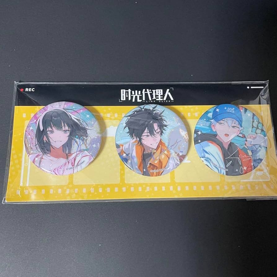 Amazon.co.jp: 時光代理人 RECシリーズ 缶バッジC トキ ヒカル リン