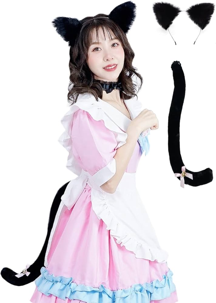 Amazon.co.jp: [Superbian] スペルビアン 黒猫耳+猫しっぽセット