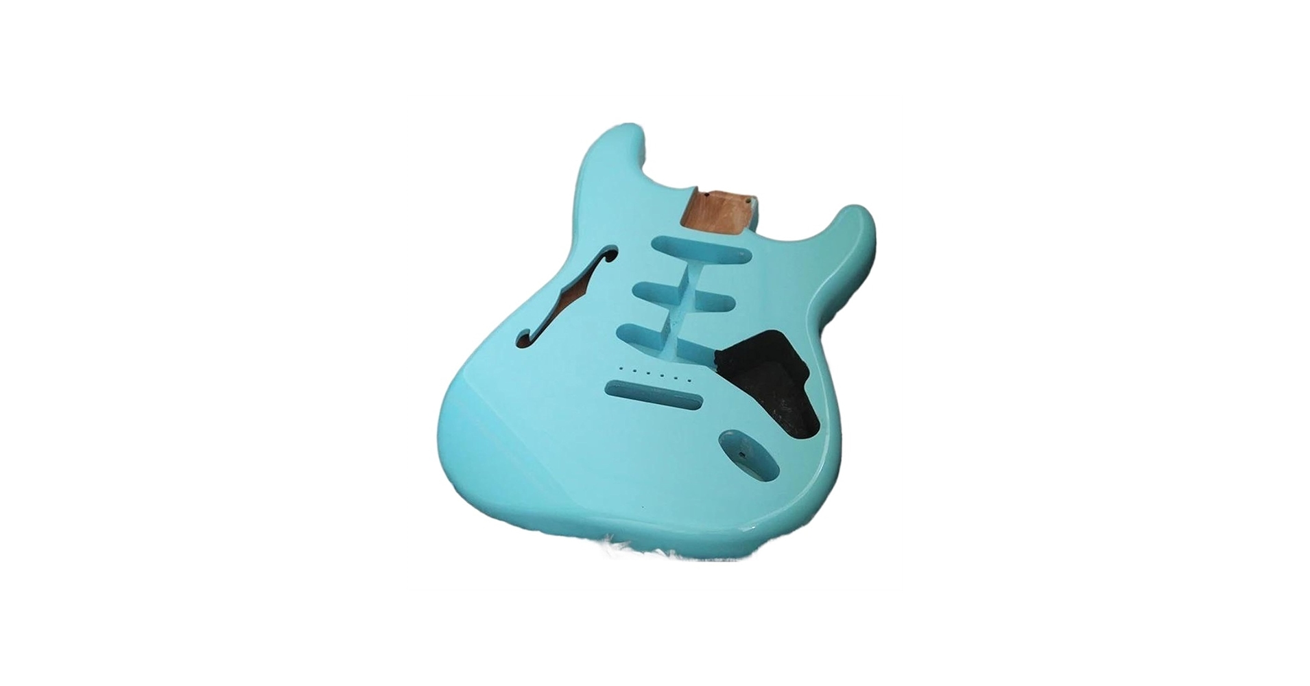 Amazon | ブルー シンライン エレキギター ボディ セミホロー 北米産