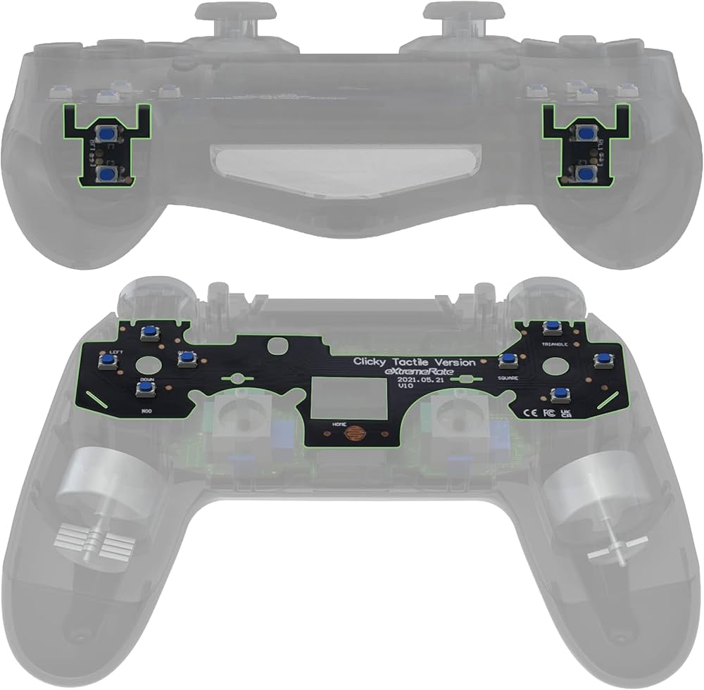 Amazon.com: eXtremeRate Whole Tactile Clicky Kit for PS4
