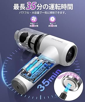 Amazon | ハンディクリーナー 多機能 【2種吸引モード＆ダストセンサー