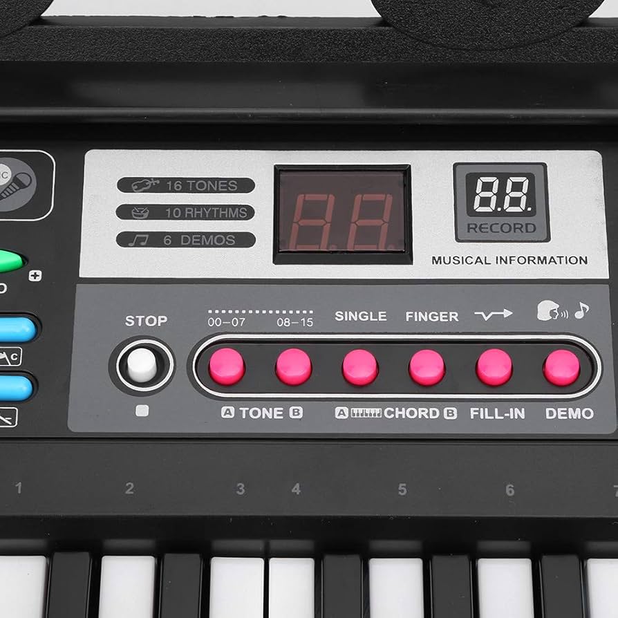Amazon.co.jp: 電子キーボード 61ピアノキー スピーカーマイク付き 16