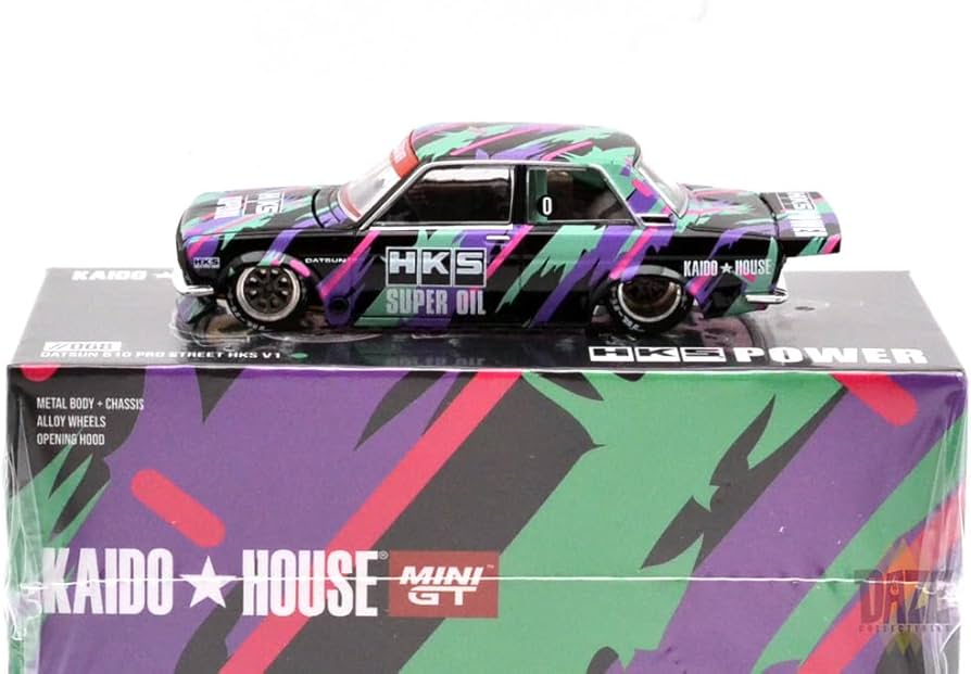 Amazon | MINI GT 1:64 Scale Model KAIDO HOUSE - DATSUN 510 PRO