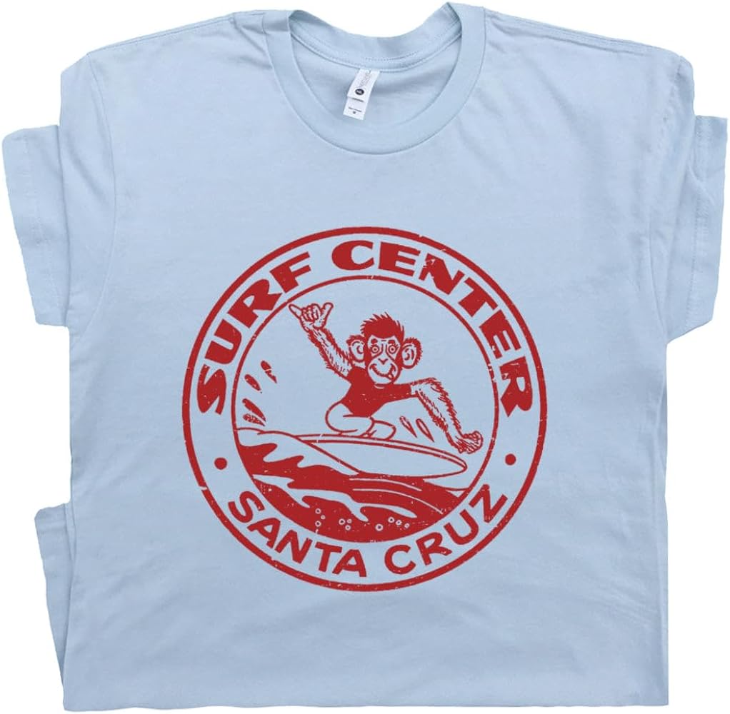 Amazon.com: S - Santa Cruz T Shirt Vintage Monkey Surfing Shirts