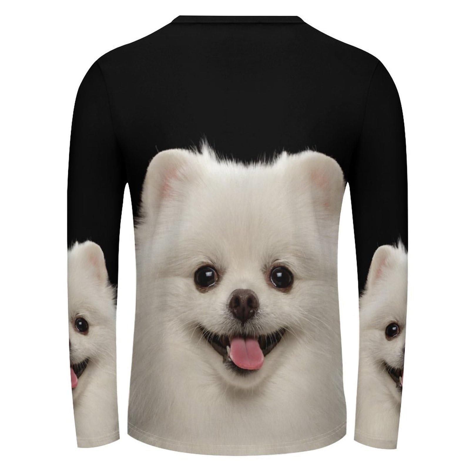 Amazon.co.jp: 長袖tシャツ メンズ ポメラニアン 犬柄 ロングtシャツ
