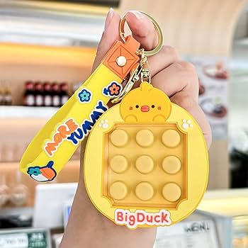 Amazon | プッシュポップ キーホルダー 可愛い うさぎアヒル クマ 恐竜