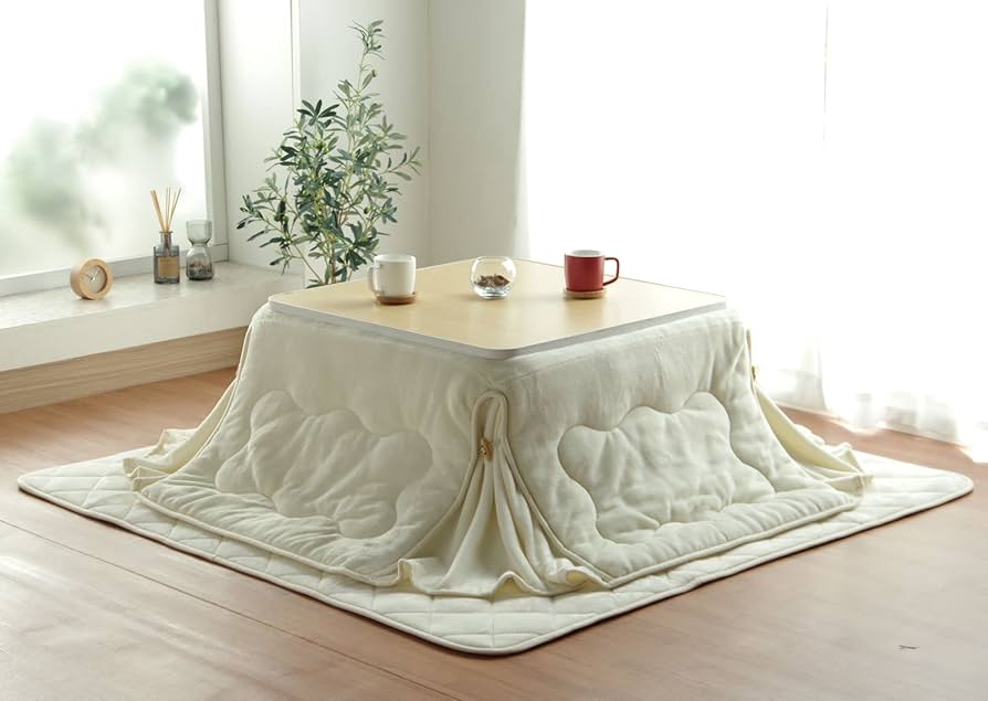 Amazon.co.jp: こたつセット 正方形 2点セット こたつテーブル