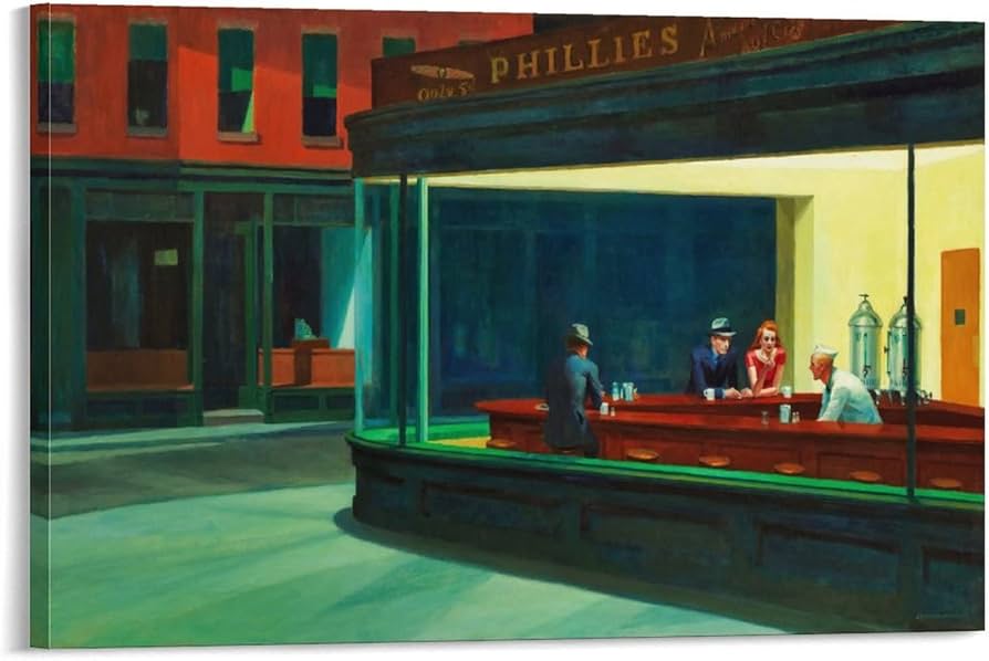 Amazon.co.jp: Edward Hopperエドワード・ホッパー 名画の数々ポスター