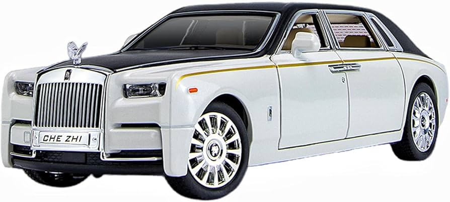 Amazon | ミニカー1/24ロールスロイスファントム合金車モデル音と光
