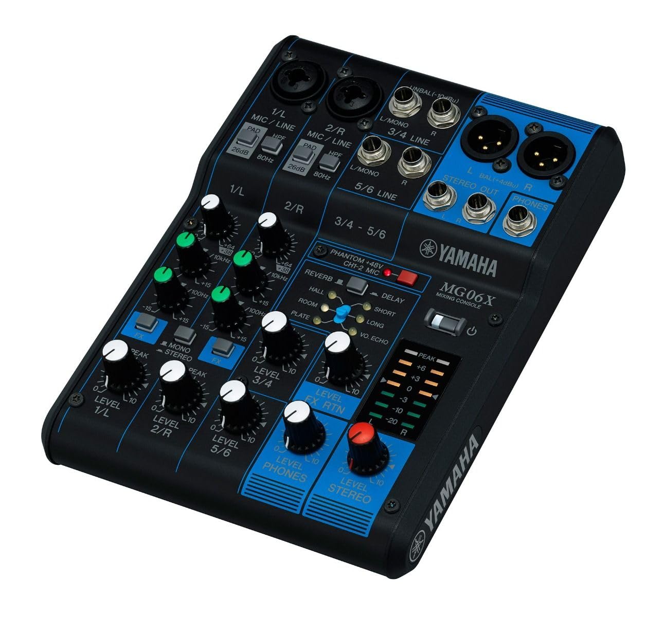 Amazon.com: YAMAHA MG06X 6-Input Compact Stereo Mixer with Effects