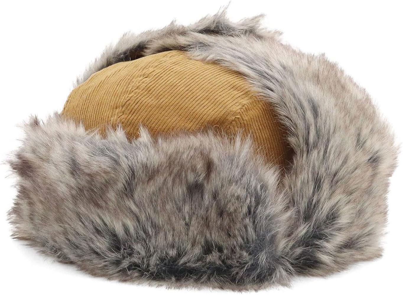 Amazon | [ニューエラ] トラッパー コーデュロイ無地 ファー ウィート