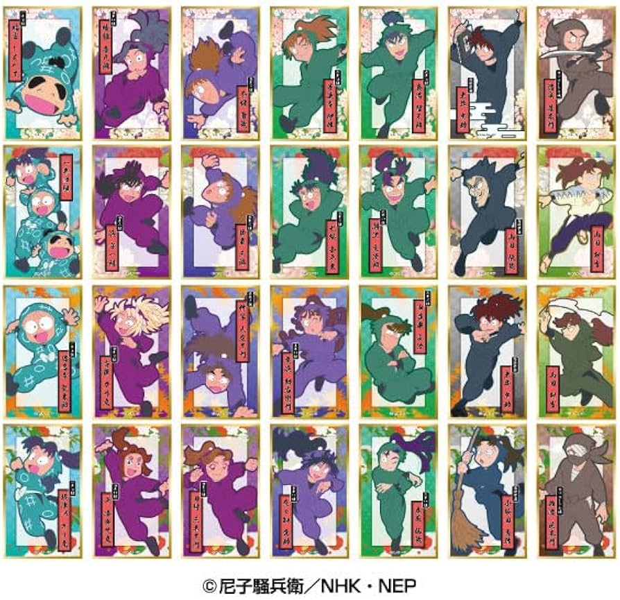 Amazon.co.jp: 忍たま乱太郎 華絵札色紙コレクション 14パック入りBOX
