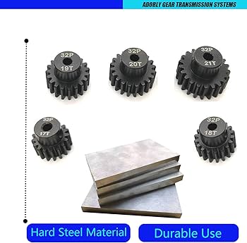 Amazon.com: ADORLY 32P 5mm Rc Pinion Gear Set 17T 18T 19T 20T 21T
