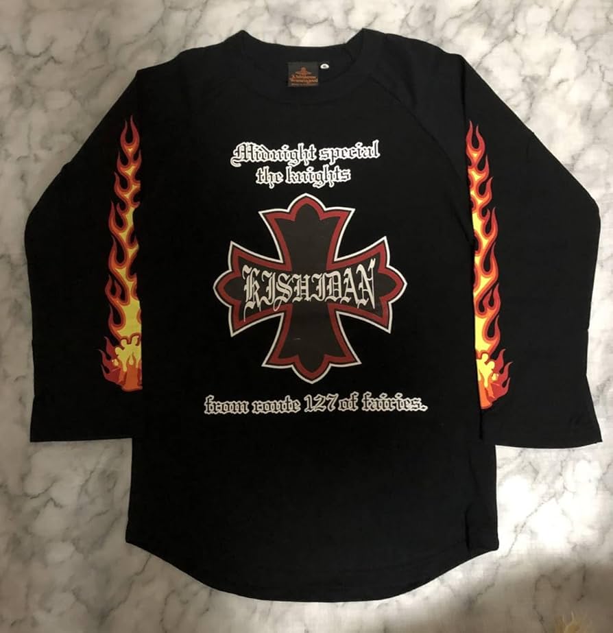 Amazon.co.jp: 氣志團 綾小路翔 氣志團櫻十字Tシャツ 長袖 S 黒