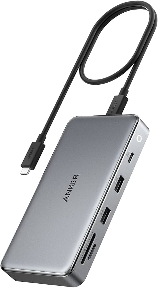 Amazon | Anker 563 USB-C ハブ (10-in-1, Dual 4K HDMI, for MacBook