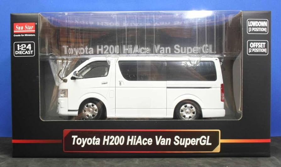 Amazon | 1/24 サンスター ミニカー ハイエース（200系）バン スーパー