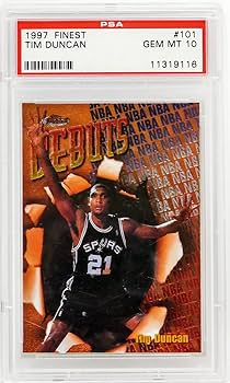 Amazon.com: Tim Duncan (San Antonio Spurs) 1997 Topps Finest
