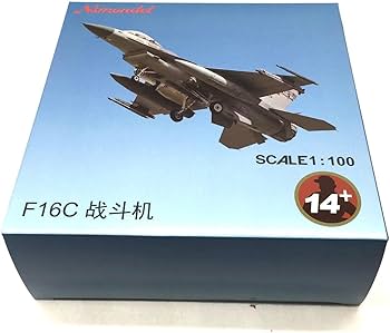 Amazon | 米国F-16C戦闘機ダイキャスト金属製完成品航空機モデル 1:100