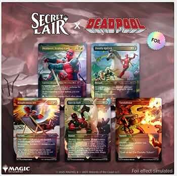 Amazon.com: Magic the Gathering Secret Lair x Marvel's Deadpool