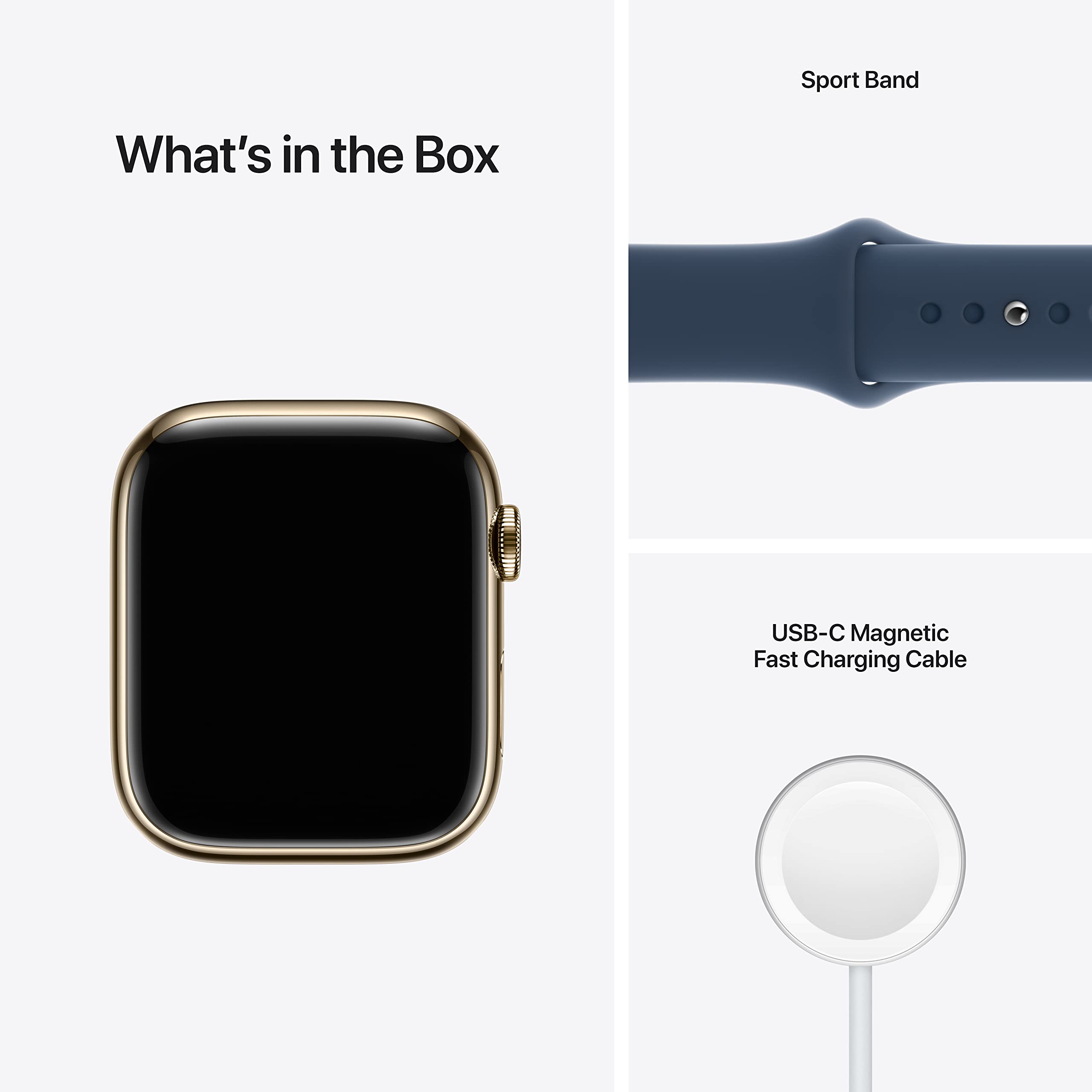 Amazon.com: Apple Watch Series 7 (GPS + Cellular, 45MM) - Gold
