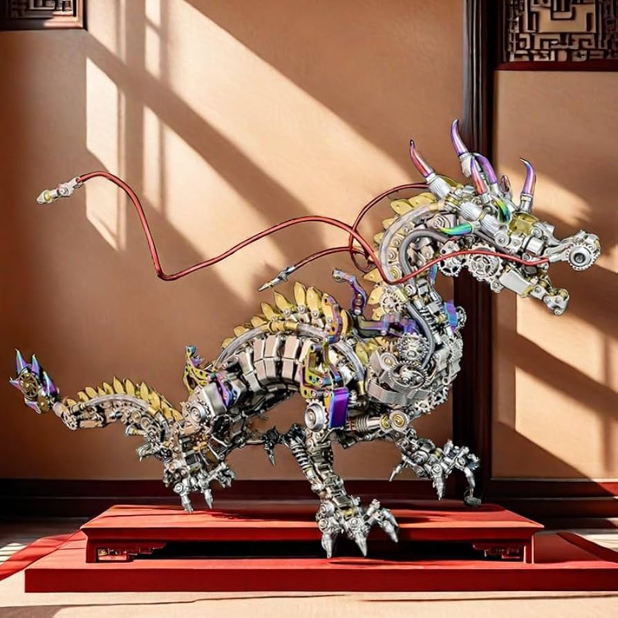 Amazon.com: DIY Mechanical Worshipful Dragon Model Assembly Kit