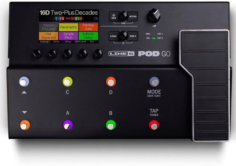 Amazon.com: Line 6 POD Go Guitar Multi-Effects Pedal, Black