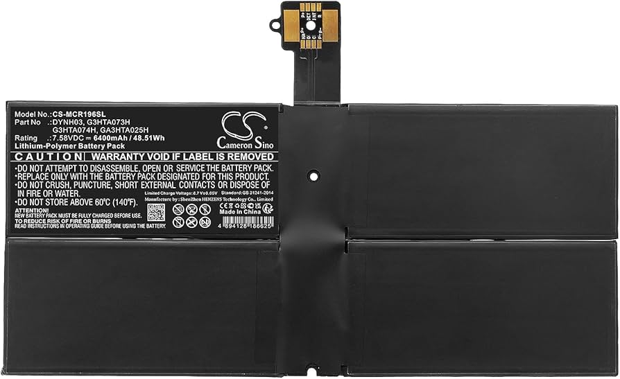 Amazon.com: Tingen 6400mAh Battery Replacement for Microsoft
