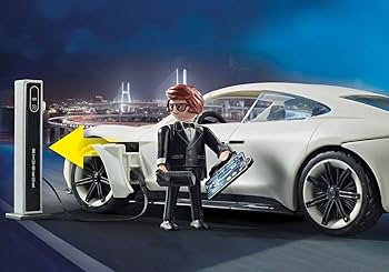 Amazon.com: Playmobil The Movie Rex Dasher's Porsche Mission E