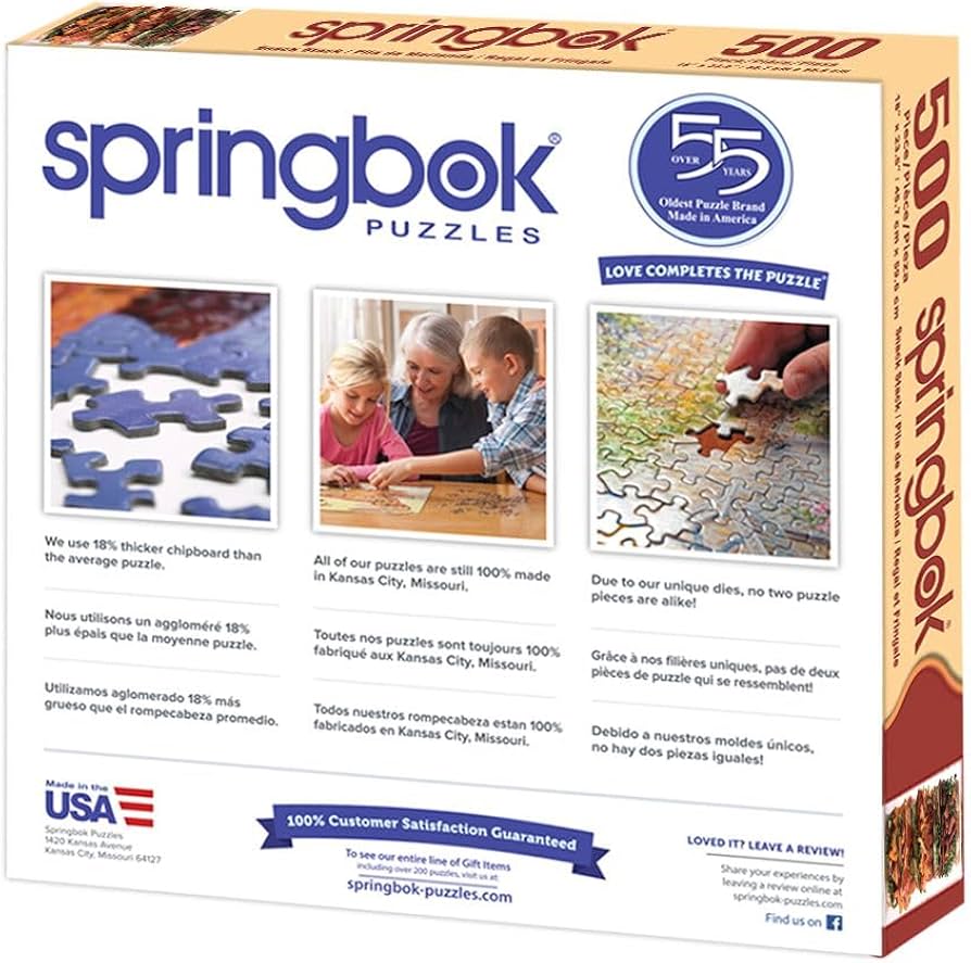 Amazon.co.jp: Springbok 500ピース ジグソーパズル スナックスタック