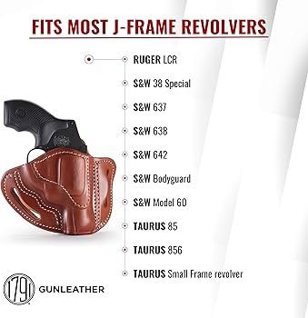 Amazon.co.jp: 1791 GUNLEATHER J-Frame Revolver ホルスター - OWB