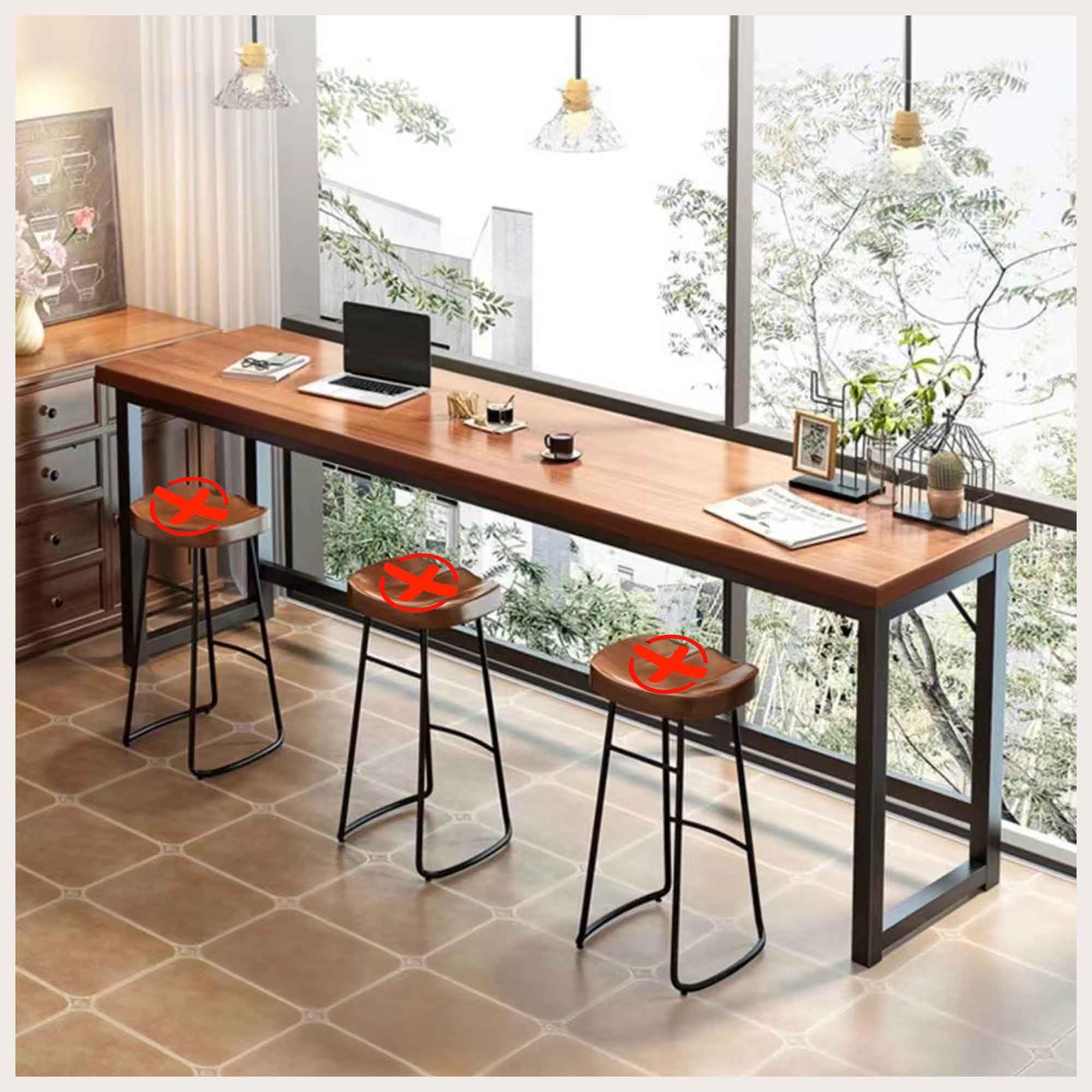 Amazon｜Stujhkl カウンターテーブル ハイテーブル 高さ160cm お洒落