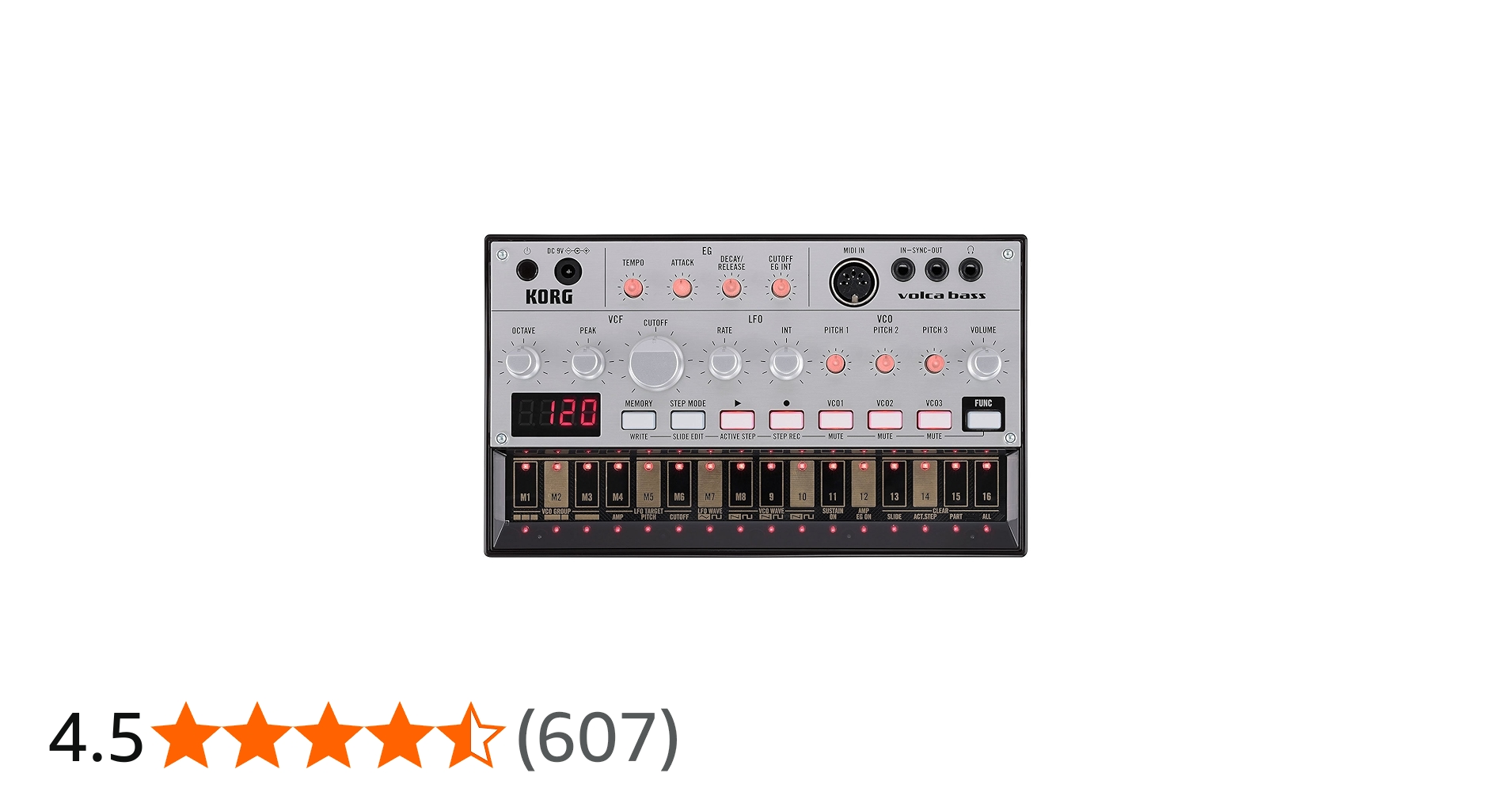 Amazon.co.jp: KORG アナログ ベースマシン volca bass 16ステップ