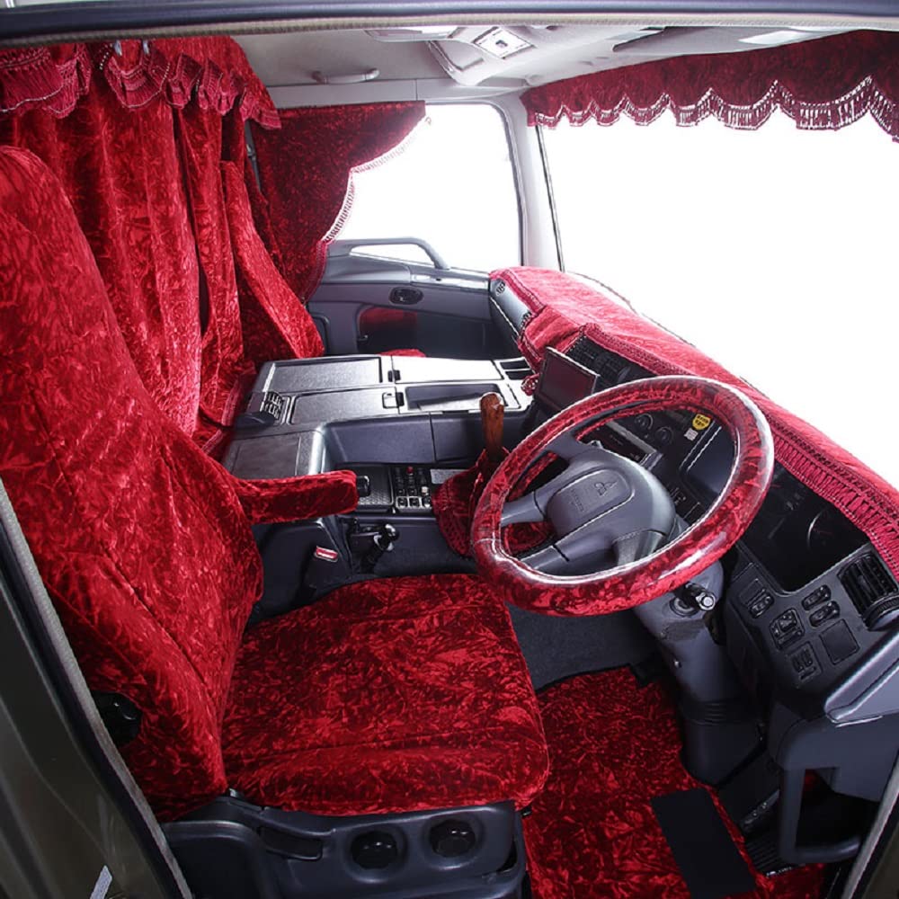 Amazon | 金華山 チンチラ ダッシュマット ブラウン 日野 17プロフィア