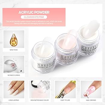 Amazon.co.jp: COSCELIA アクリルパウダー セット ネイル 長さだし