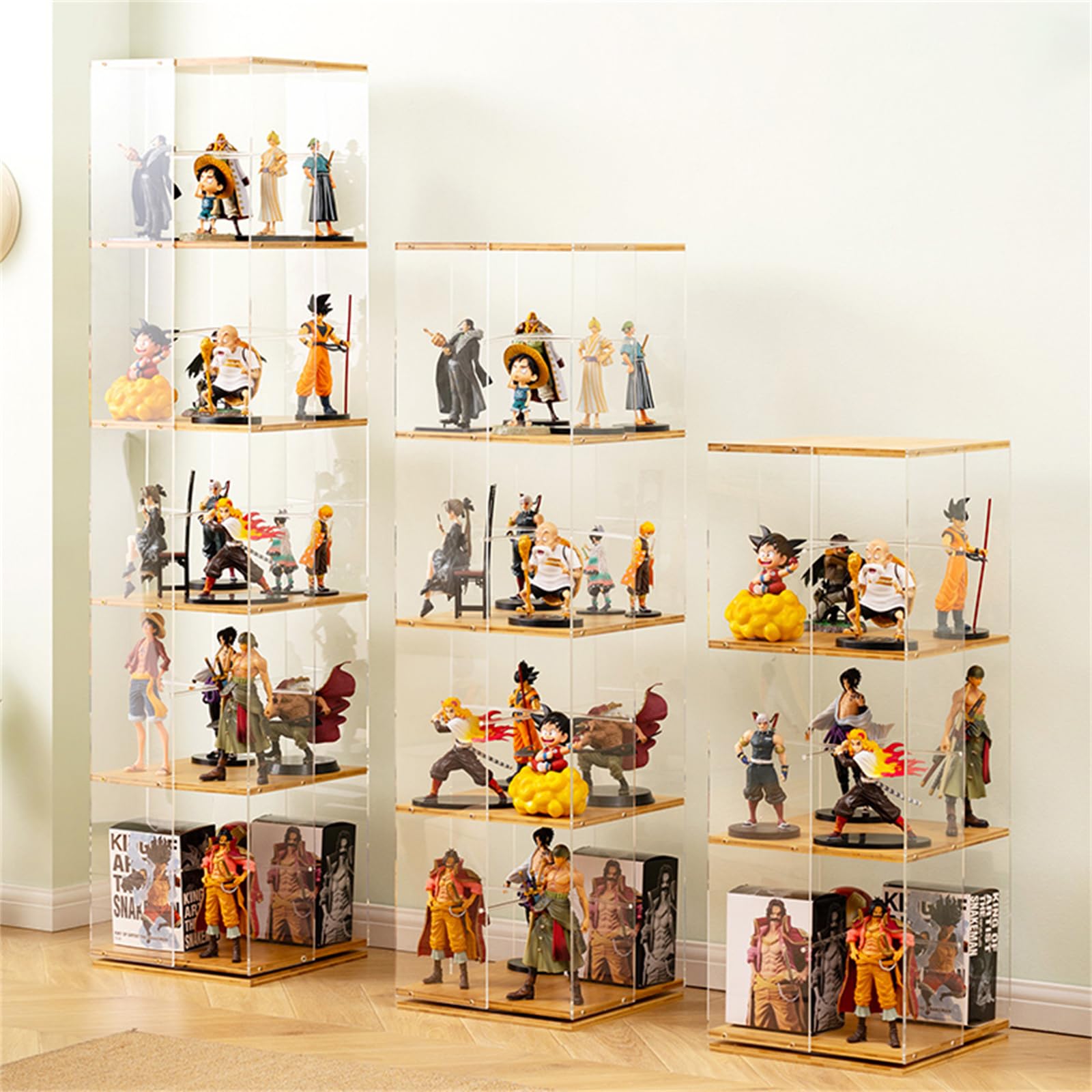 Amazon.co.jp: コレクションケース 360°回転可能 フィギュアケース