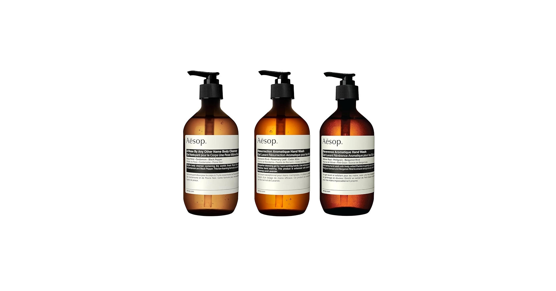 Amazon.com : Aesop Hand + Body Wash Set | Resurrection Hand Wash +