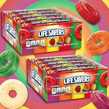 Amazon.com: LIFE SAVERS 5 Flavors Hard Candy Bulk Pack, 1.14 oz