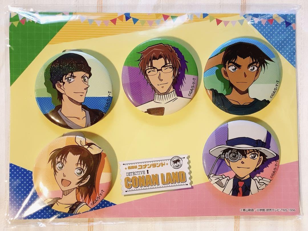 Amazon | コナンランド 缶バッジセット 赤井秀一 服部平次 怪盗キッド