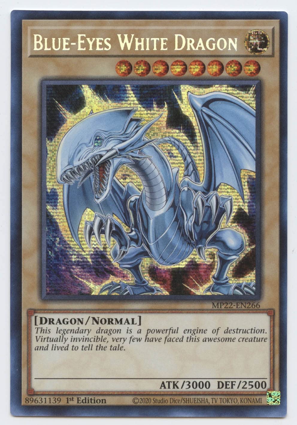 Amazon.com: Blue-Eyes White Dragon - MP22-EN266 - Prismatic Secret