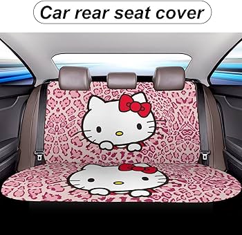 Amazon.co.jp: カーシートカバー ハローキティ ピンクのヒョウ柄 車