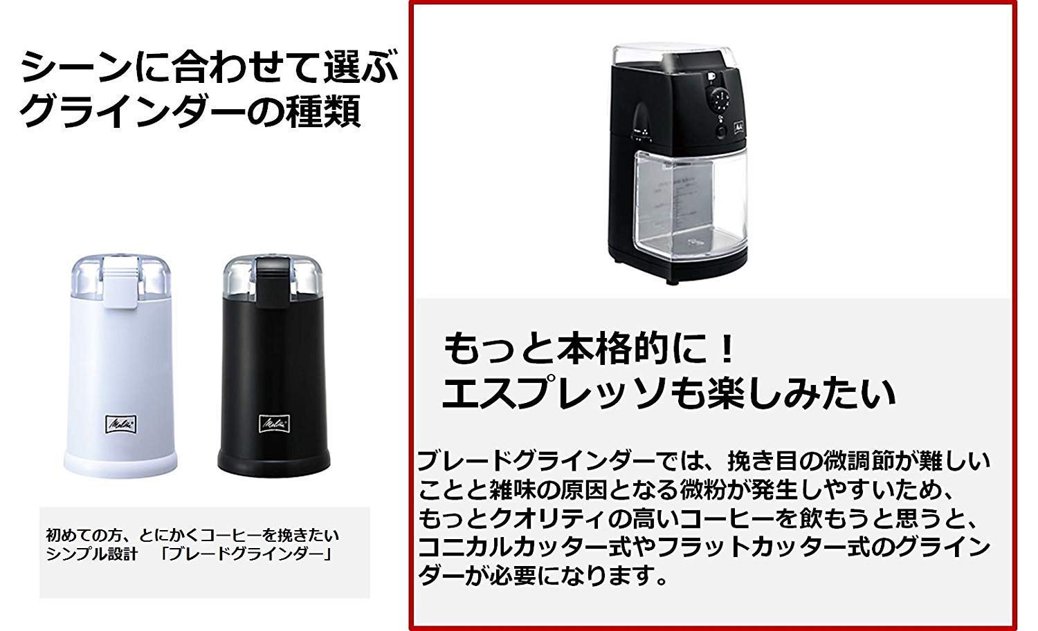 Amazon.co.jp: メリタ Melitta コーヒー グラインダー コーヒーミル