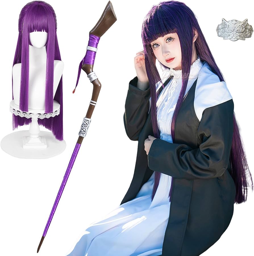 Amazon.co.jp: Plazhen 葬送のフリーレン コスプレ 衣装 フェルン 髪