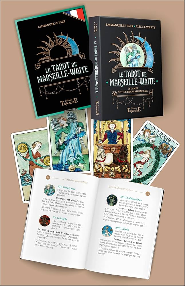 Amazon.co.jp: Le Tarot de Marseille Waite - Bilingue français