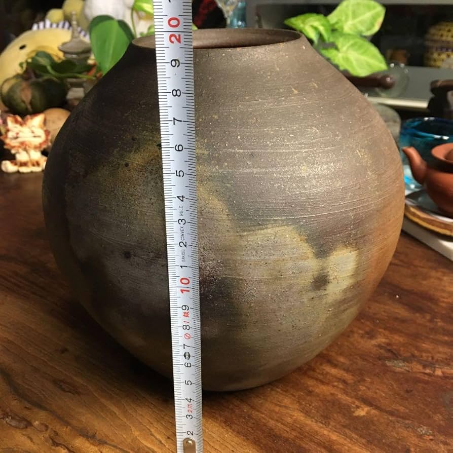 備前焼小川秀藏壺壷花瓶一輪挿し