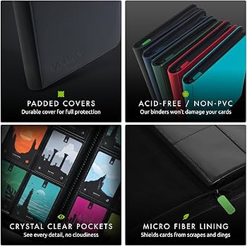 Amazon.com: Vault X 4 Pocket Trading Card Zip Binder, 160 Cards